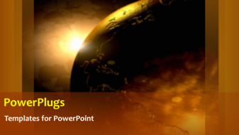  Presentation with video - A short video of the sun shinning over the earth - widescreen format