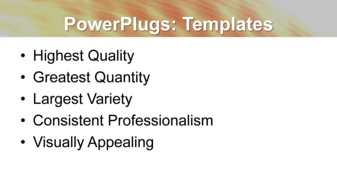 PowerPoint Template - Print Slide