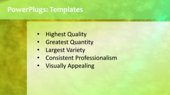 PowerPoint Template - Print Slide