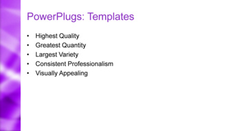 PowerPoint Template - Print Slide