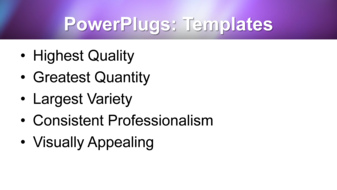 PowerPoint Template - Print Slide