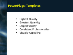 PowerPoint Template - Print Slide