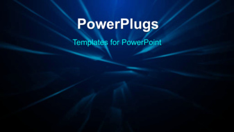  Presentation with blue video - A short video showing an abstract of blue strokes - widescreen format