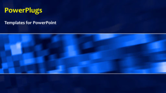  Presentation with blue video - A short video showing an abstract of a blurry blue box patterns - widescreen format