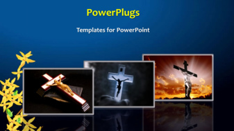  Presentation with cross - A short religious video of three tiles showing crosses - widescreen format