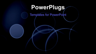  Presentation with abstract circles - A short video showing an abstract of a black colored background - widescreen format