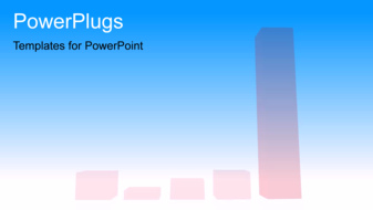  Presentation with climbing - 3D depiction of growth with red colored bar charts