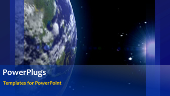  Presentation with spinning globe - Video of spinning globe on first slide and non-video background on next slides