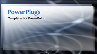  Presentation with corporate - Animated depiction of circling white lines on black background - widescreen format