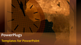  Presentation with corporate - Animated world map moving over orange gridlines - widescreen format