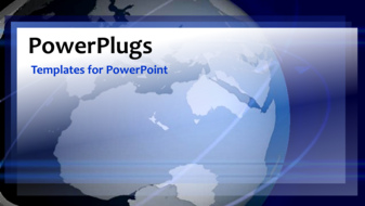  Presentation with corporate - A globe in the background with a bluish shade - widescreen format