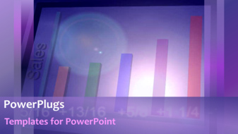  Presentation with business growing - Animated depiction od business chart growing for financial profit - widescreen format