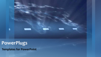  Presentation with corporate - A bluish background with a squares in the background - widescreen format