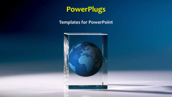  Presentation with crystal - A short video showing an abstract of an earth globe in a glass - widescreen format