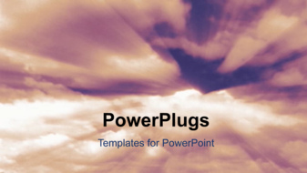  Presentation with faith - A lot of clouds in the background with a sentence - widescreen format