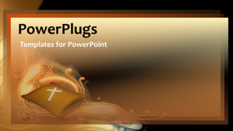  Presentation with faith - A brownish background with a bullet point - widescreen format