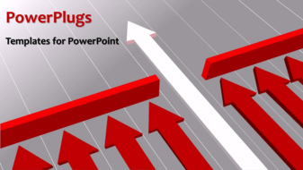  Presentation with find - A number of arrows with greyish background - widescreen format