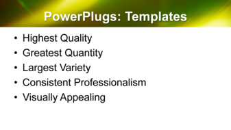 PowerPoint Template - Print Slide