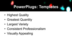 PowerPoint Template - Print Slide