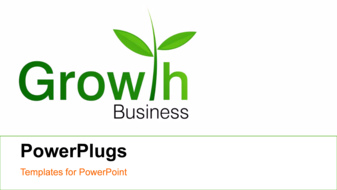  Presentation with growth - A greenish background with a number of circles - widescreen format