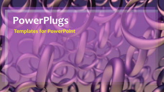  Presentation with chains - A number of chains with bluish background - widescreen format