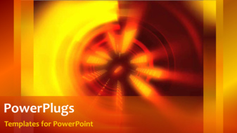  Presentation with wheel - An orange background with a wheel - widescreen format