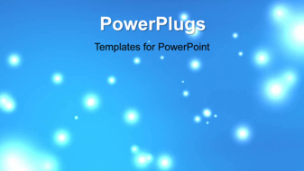  Presentation with leaks - A bluish background with a sentence - widescreen format