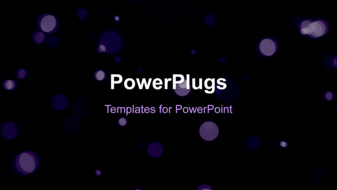  Presentation with bubble - A number of circles in background - widescreen format