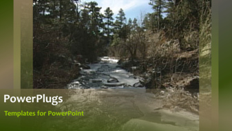  Presentation with video - A video of a running lake in its natural habitat - widescreen format