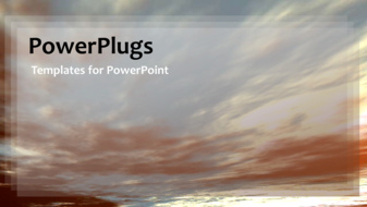  Presentation with sunshine - A beautiful natural background of moving clouds and sunshine