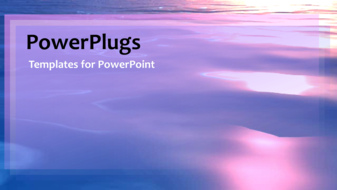  Presentation with water animated - Animated nature depiction with sun reflection on water surface - widescreen format