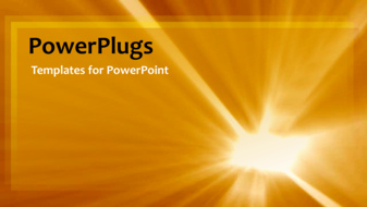  Presentation with network - An orange background with a bullet point - widescreen format