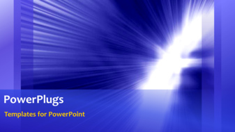  Presentation with sparkling - Moving depiction of sparkling light over blue background? - widescreen format