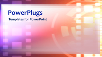  Presentation with network - A depiction of a technological background with moving figures - widescreen format