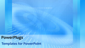  Presentation with network - Animated background with multiple rolling circles on blue background - widescreen format