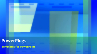  Presentation with network - A bluish and greenish background with a sentence - widescreen format