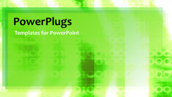  Presentation with swirls - Animated abstract network depiction with binary digits in green swirls - widescreen format