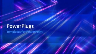  Presentation with network - A bluish background with a bullet point - widescreen format