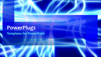  Presentation with abstract animated - Abstract animated network background with bright lines on blue surface - widescreen format