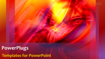  Presentation with network - A reddish and orange background with place for text - widescreen format