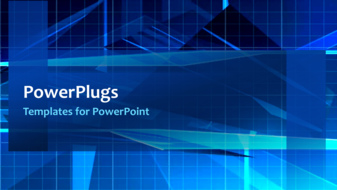  Presentation with network - A bluish background with a sentence - widescreen format