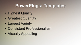 PowerPoint Template - Print Slide