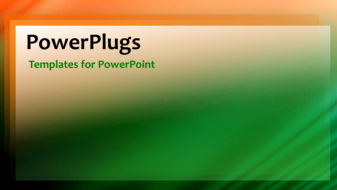  Presentation with organic - A greenish and reddish background and text - widescreen format