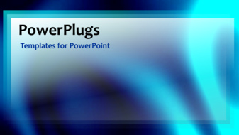  Presentation with organic - A moving bluish background with bullet point - widescreen format