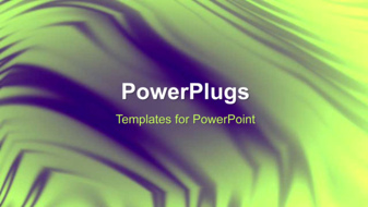  Presentation with waves - A number of waves flowing with a greenish background - widescreen format