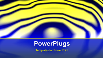  Presentation with water animated - Animated depiction of yellow water ripples on blue surface - widescreen format