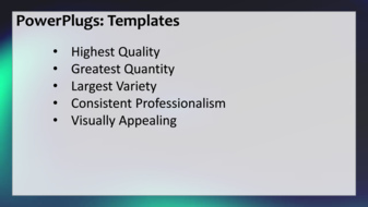 PowerPoint Template - Print Slide