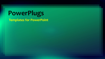  Presentation with glow - Organic animated depiction with green themed glow - widescreen format