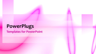  Presentation with abstract animated - Abstract animated depiction of pink pulse lines on white background - widescreen format