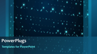  Presentation with abstract animated - Abstract animated depiction with beautiful blue theme - widescreen format